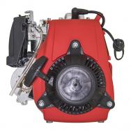 Motor na kolo - pohled z boku, pravá strana (tahový startér) Motor na kolo - pohled z boku, pravá strana (tahový startér)