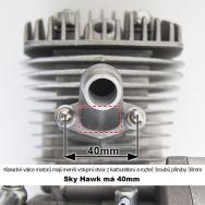 Vstup z karburátoru do válce motoru Vstup z karburátoru do válce motoru